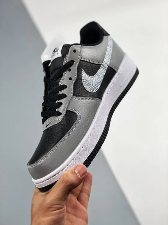 Nike AF1 Black Grey Snake - Hình 5