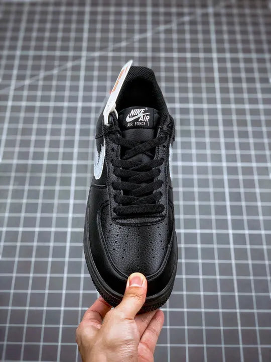 Nike AF1 Black Silver Red - Hình 4