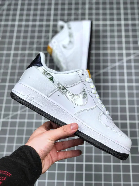 Nike AF1 Floral White/Green - Hình 4