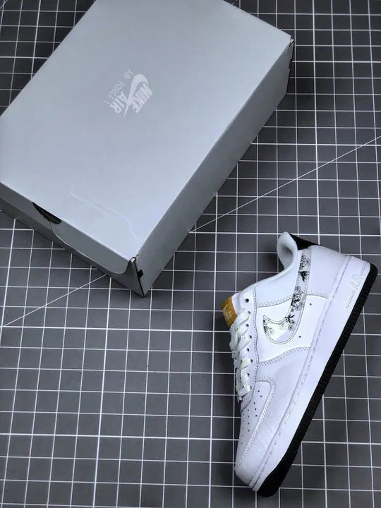 Nike AF1 Floral White/Green - Hình 3