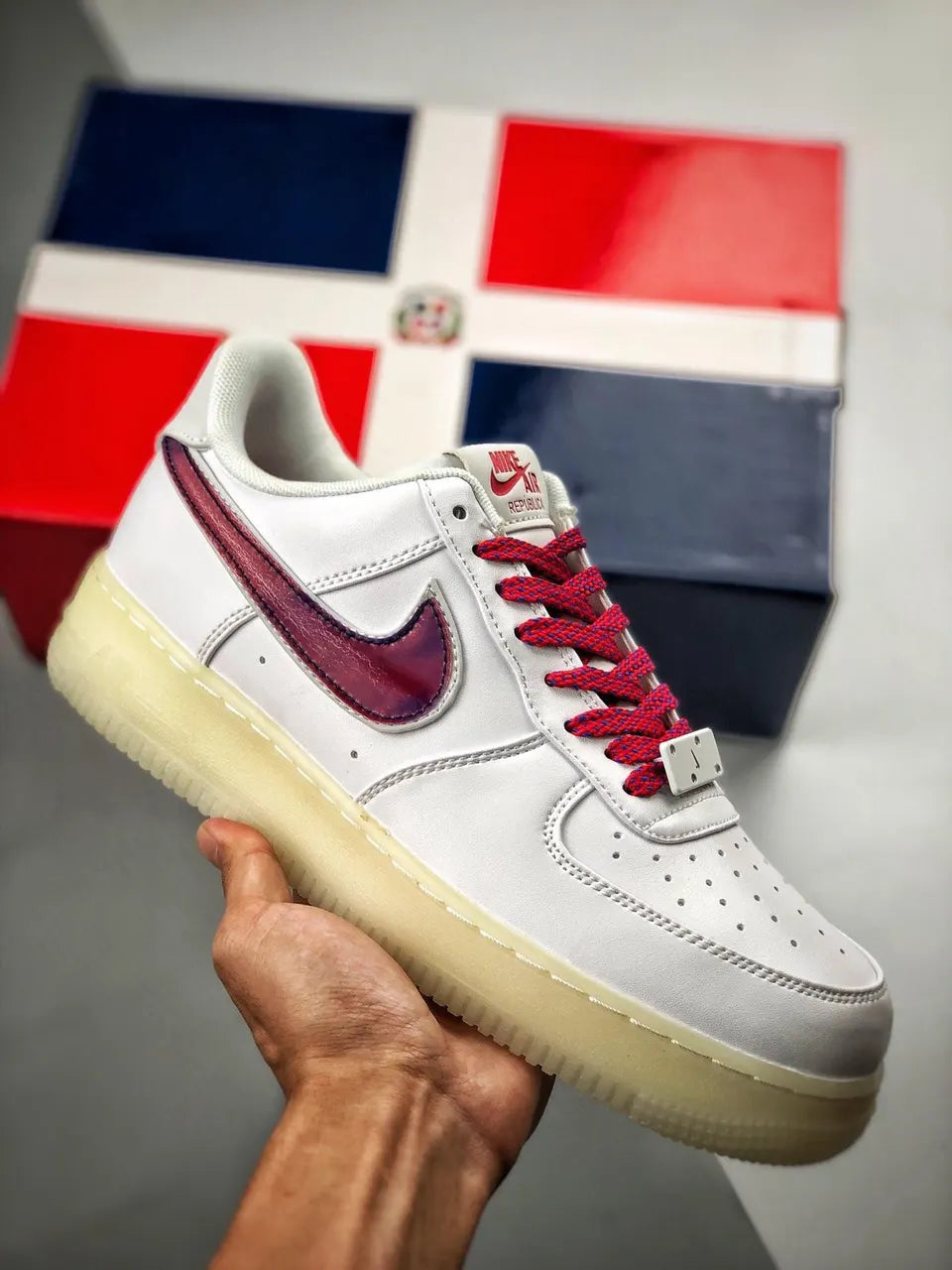 Nike AF1 DR White Red