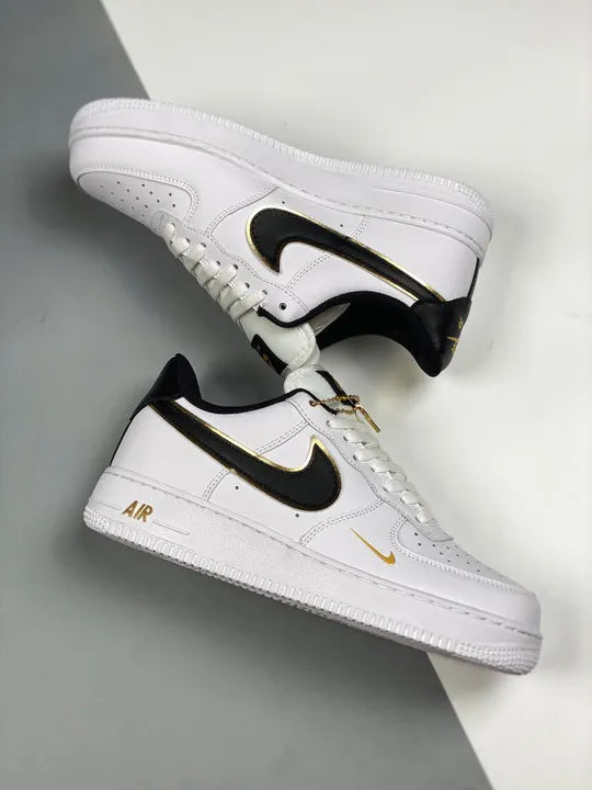 Nike AF1 White Gold Black - Hình 4