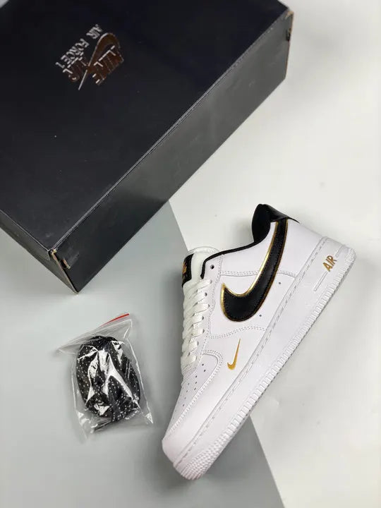 Nike AF1 White Gold Black - Hình 3