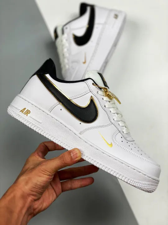 Nike AF1 White Gold Black - Hình 2