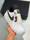 Nike AF1 White Gold Black