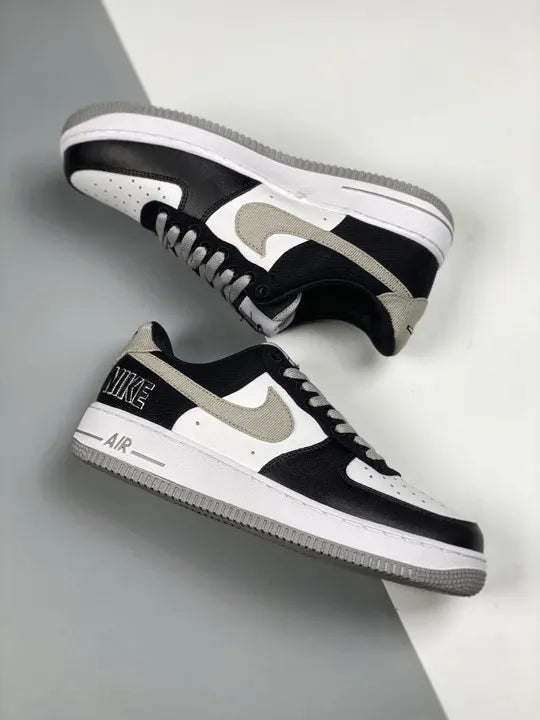 Nike AF1 Black White Gray - Hình 4