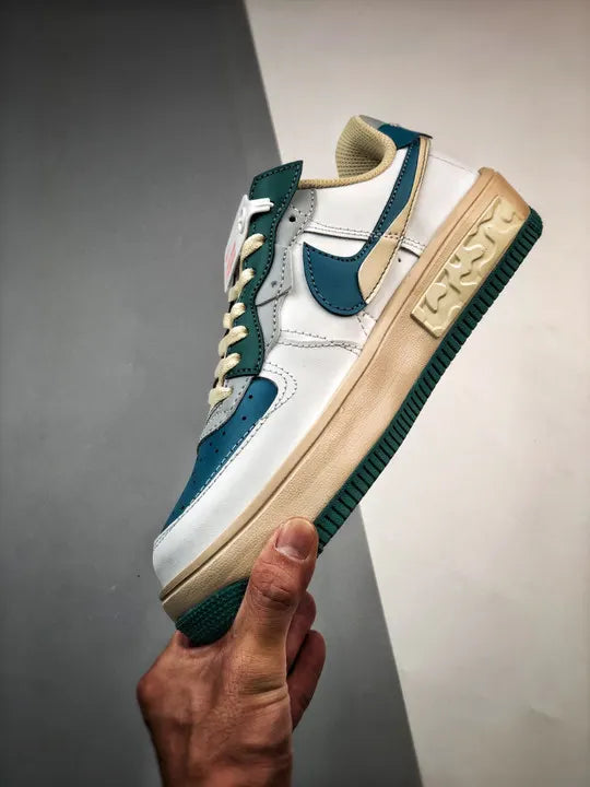 air Nike AF1 White Teal - Hình 4