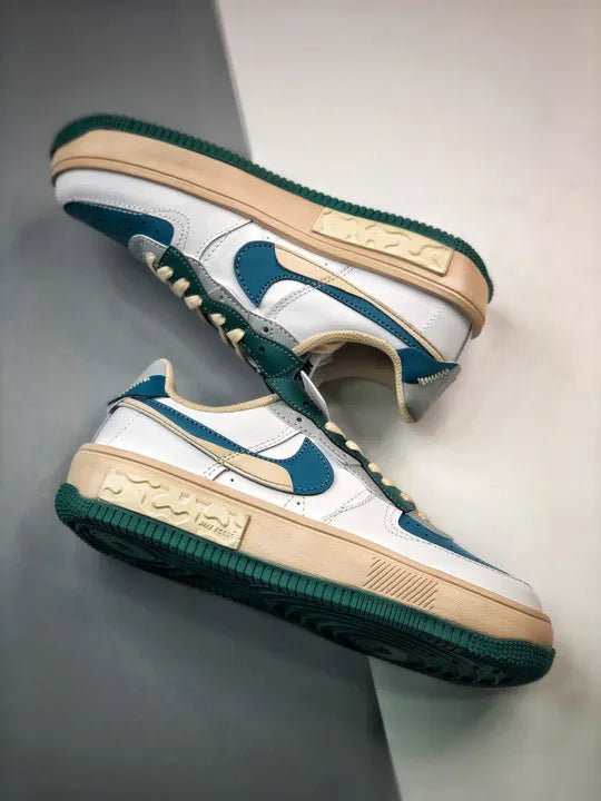 air Nike AF1 White Teal - Hình 3