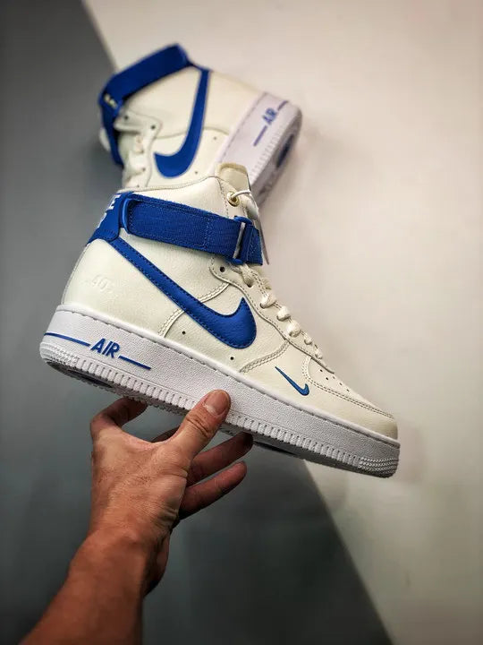 Nike Air Force 1 High Ivory Blue - Hình 2