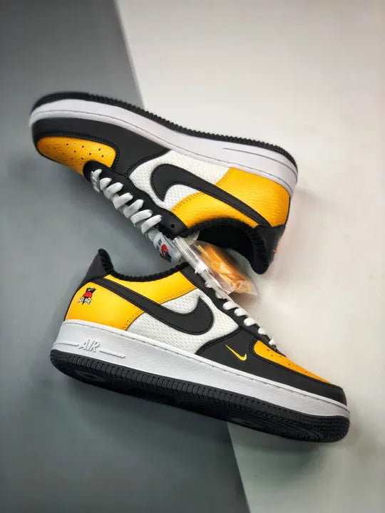 Nike AF1 Black Yellow - Hình 4