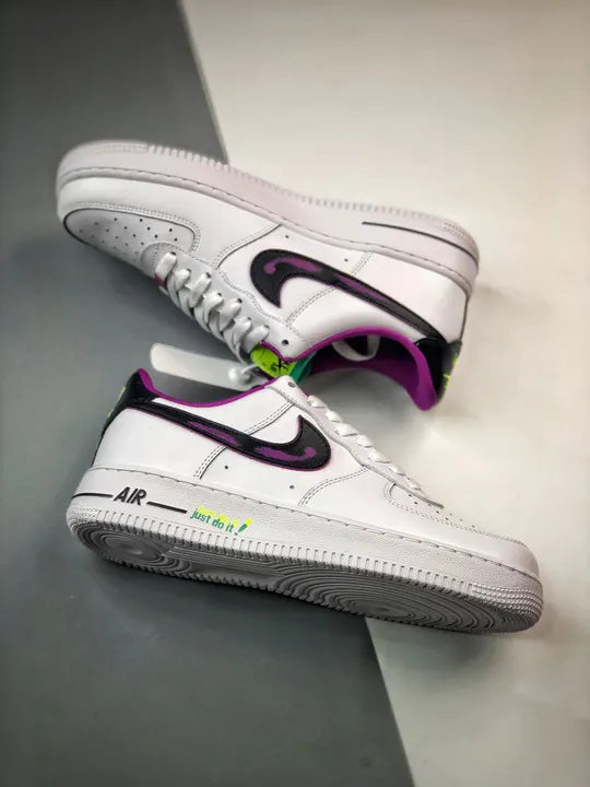 Nike Air Force 1 White Purple Accent - Hình 4