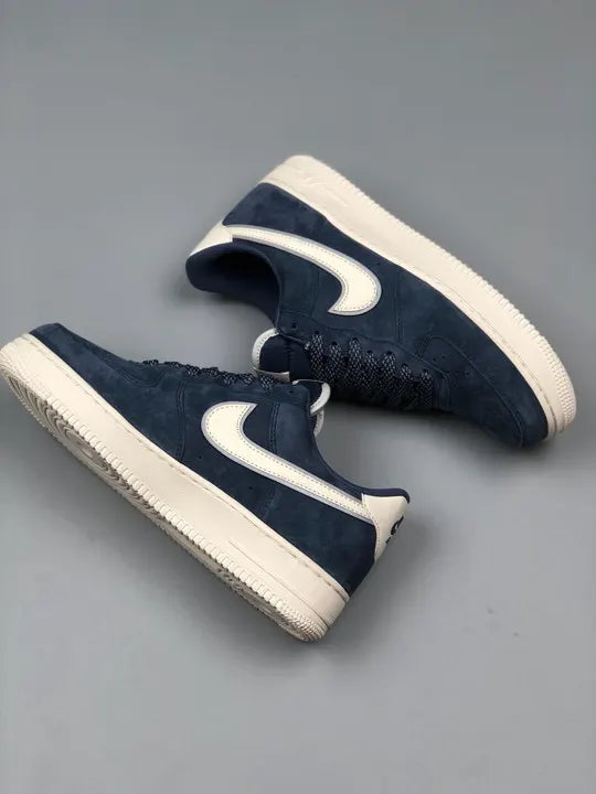 Nike Air Force 1 Blue Suede - Hình 5