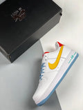 Nike AF1 White Yellow Red