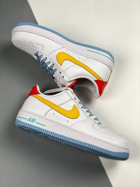 Nike AF1 White Yellow Red - Hình 3