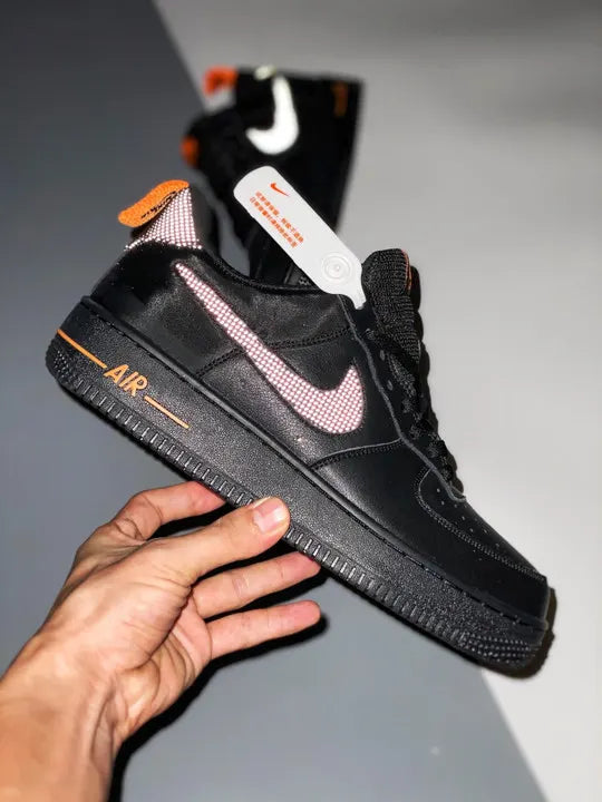 Nike AF1 Black Orange - Hình 2