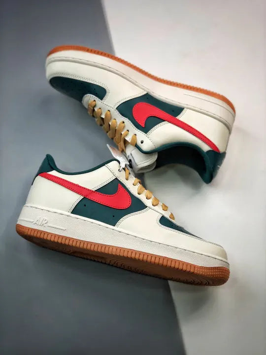 Nike AF1 Ivory Green Red - Hình 3
