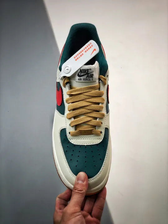 Nike AF1 Ivory Green Red - Hình 5