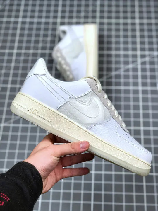 Nike White Grey AF1 - Hình 4