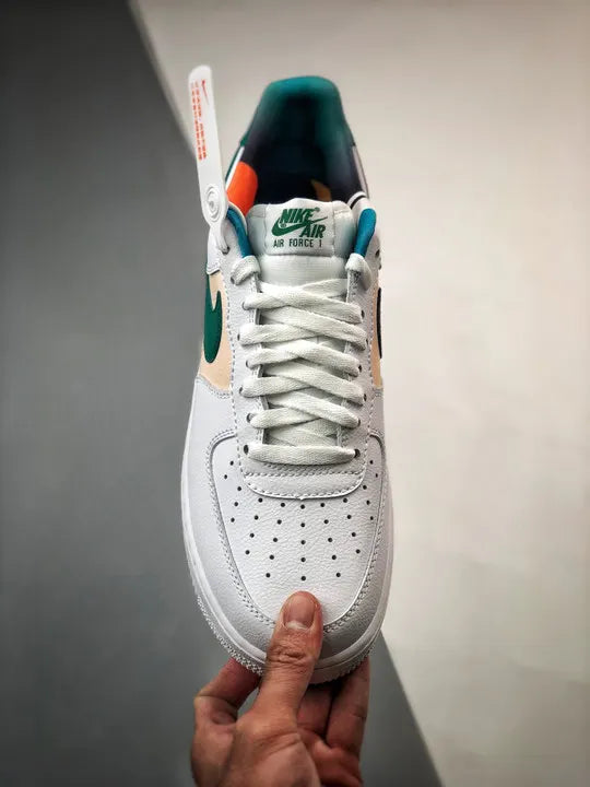 Nike White Green Air Force 1 - Hình 5