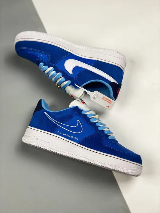 Nike AF1 '71 Blue Suede - Hình 4