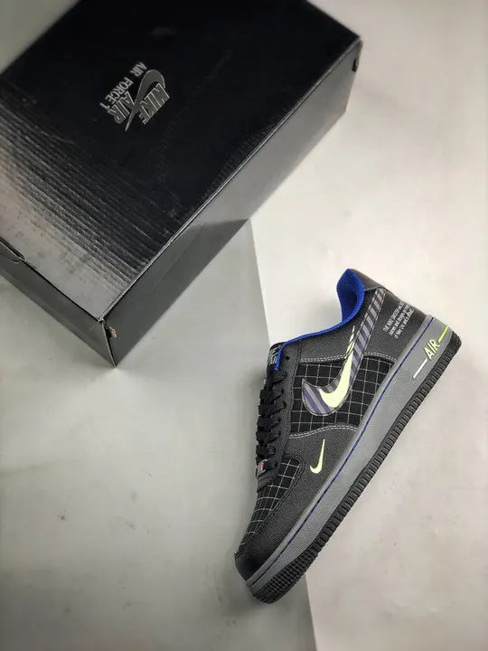Nike AF1 Black Grid - Hình 3