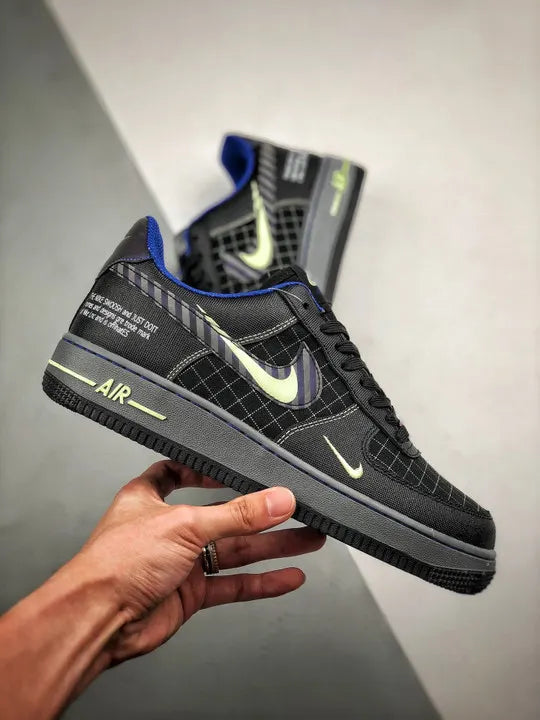 Nike AF1 Black Grid - Hình 4