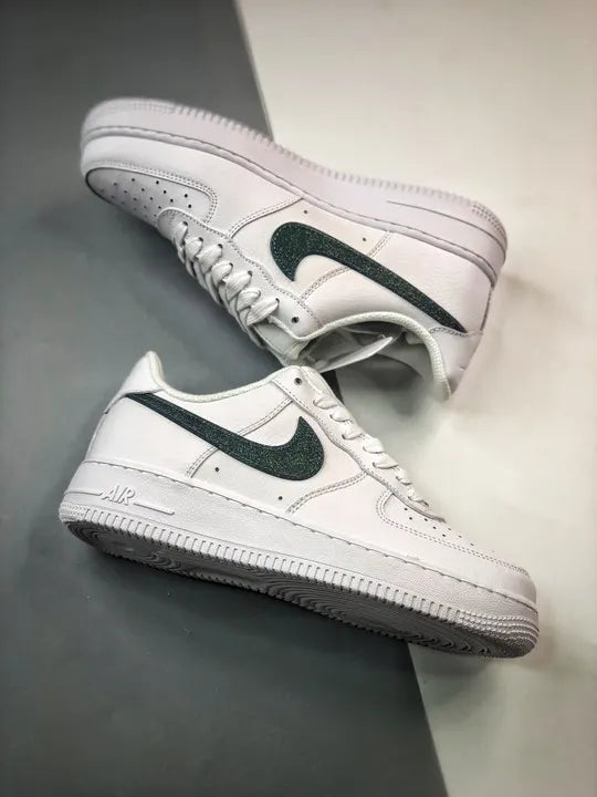 Nike AF1 White Green Sparkle - Hình 4
