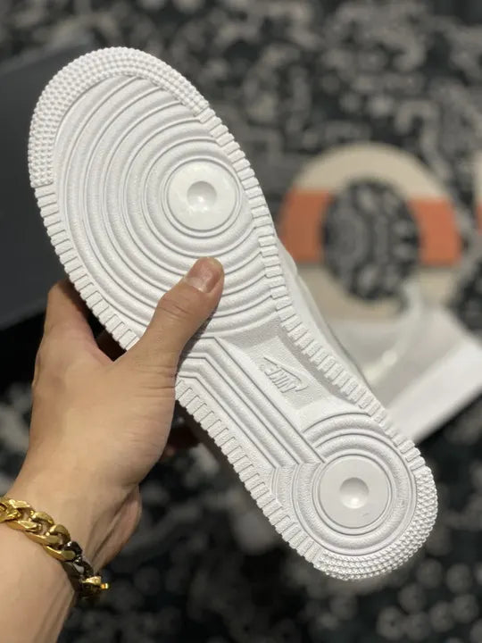 silver Nike Air Force 1 Grey Suede - Hình 7