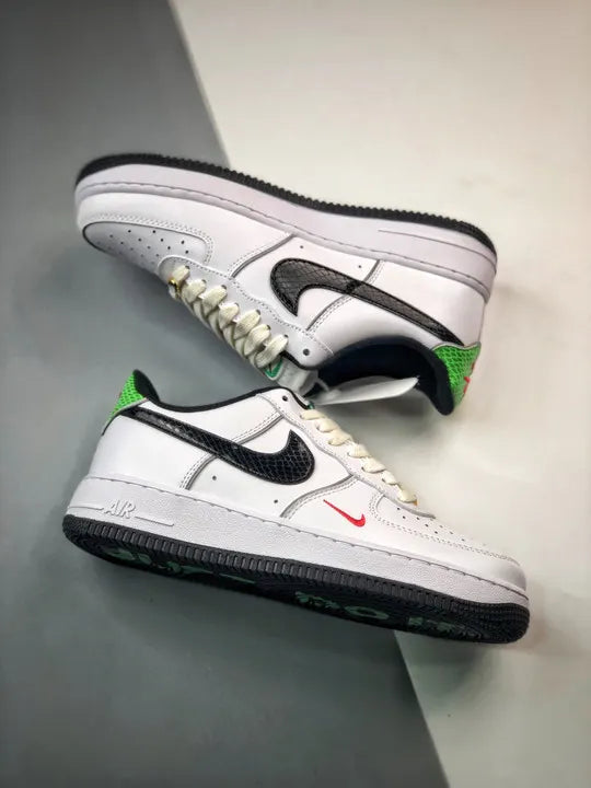 Nike Air Force 1 White Black Snake - Hình 4