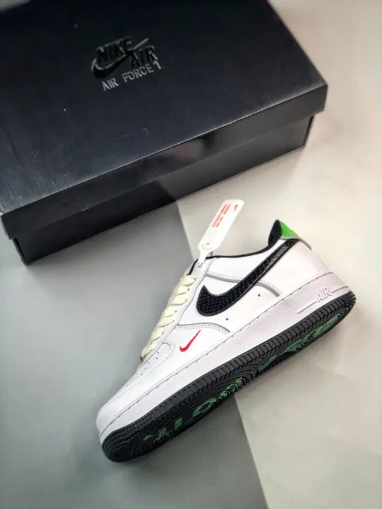 Nike Air Force 1 White Black Snake - Hình 3
