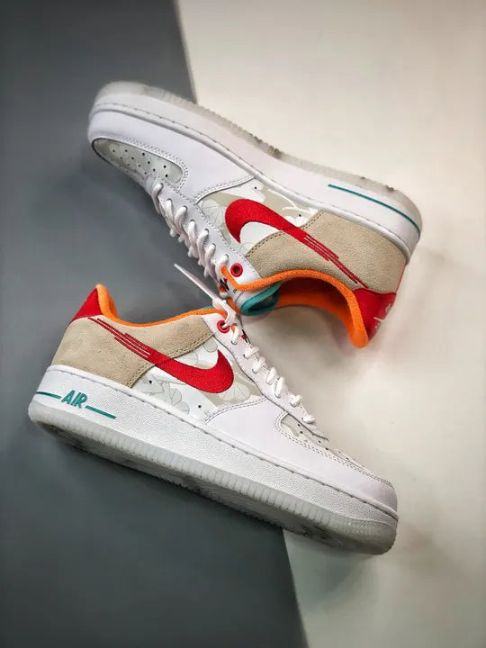 white red Nike Air Force 1 LV8 - Hình 4