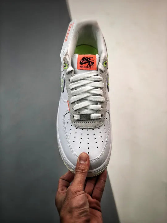 white Nike Air Force 1 Stitch - Hình 6