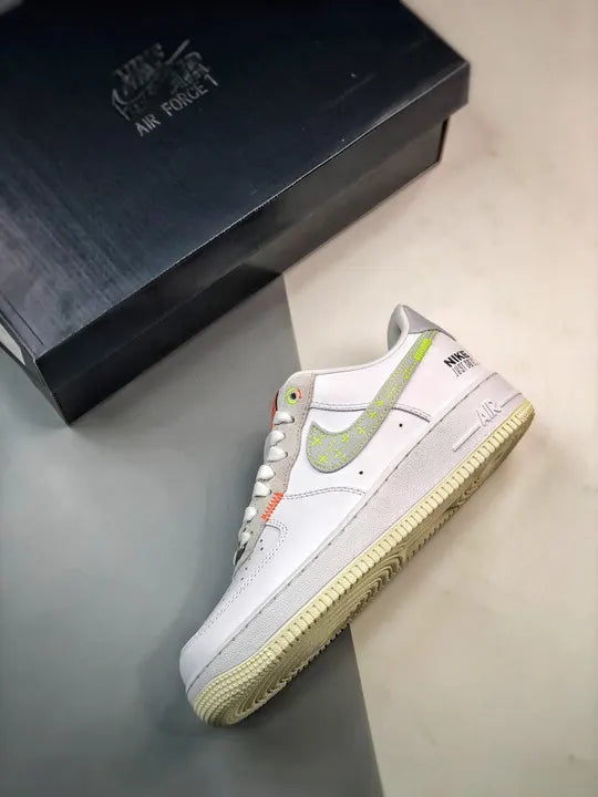 white Nike Air Force 1 Stitch - Hình 3