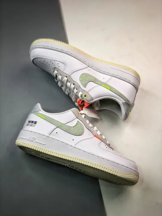 white Nike Air Force 1 Stitch - Hình 4