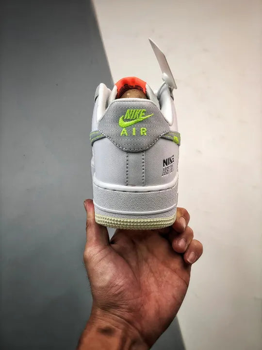 white Nike Air Force 1 Stitch - Hình 8