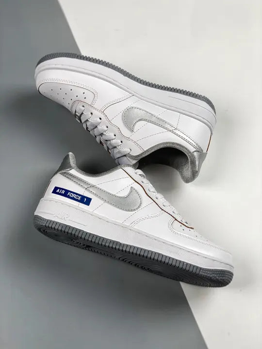 limited Nike Air Force 1 White Blue - Hình 5
