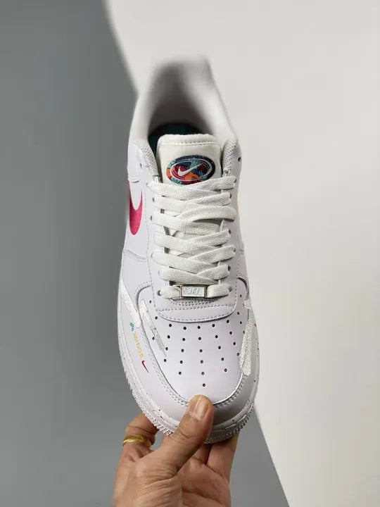 Nike Air Force 1 White Red Splatter - Hình 2