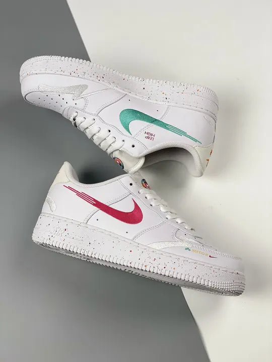 Nike Air Force 1 White Red Splatter - Hình 5