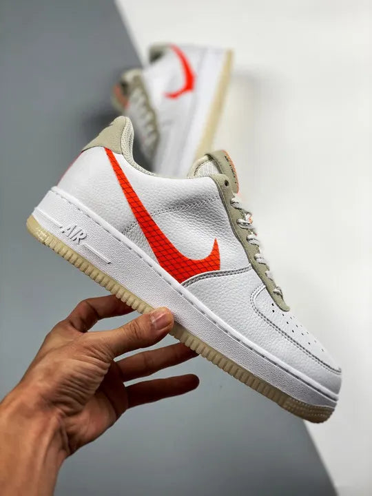 Nike Air Force 1 White/Orange - Hình 3