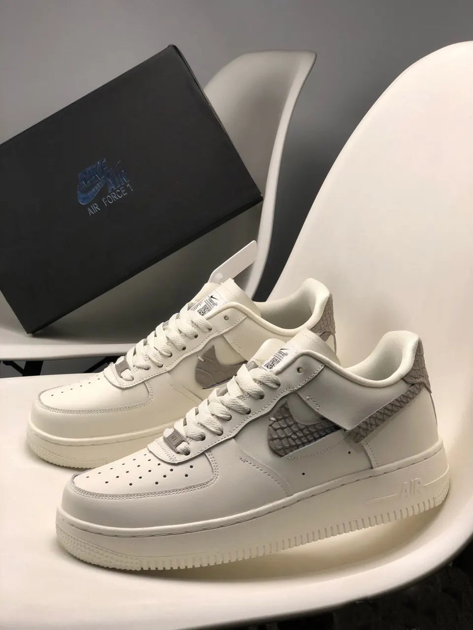 Nike Air Force 1 Cream Python