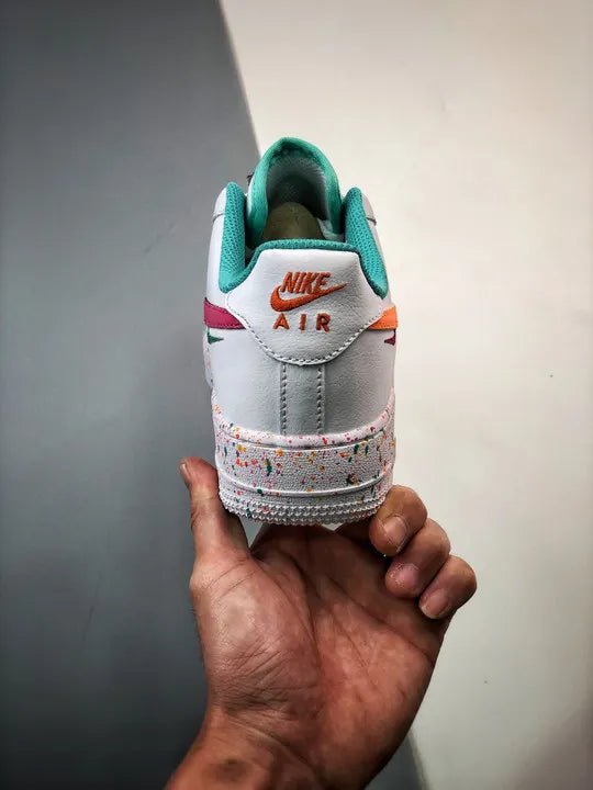 white Nike Air Force 1 Crater - Hình 7
