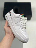 white leather Nike Air Force 1 LV8