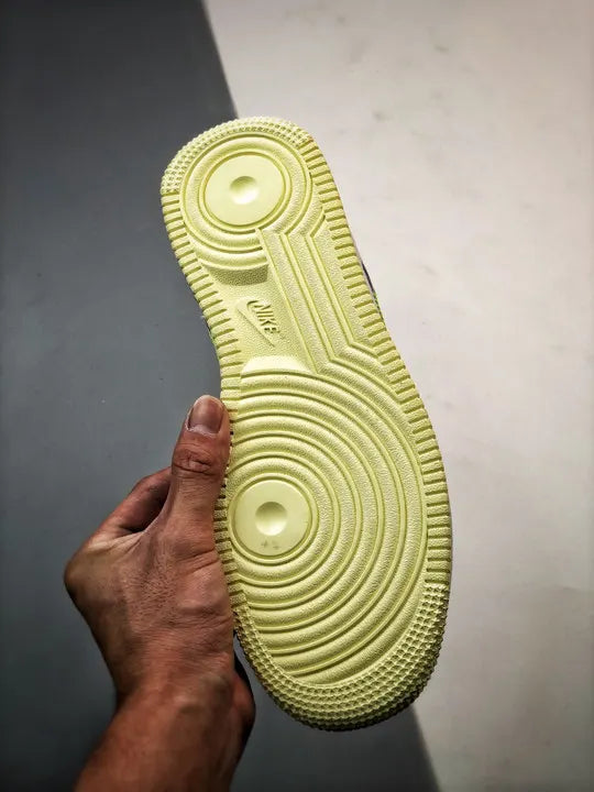 Nike AF1 White Neon Stitch - Hình 6