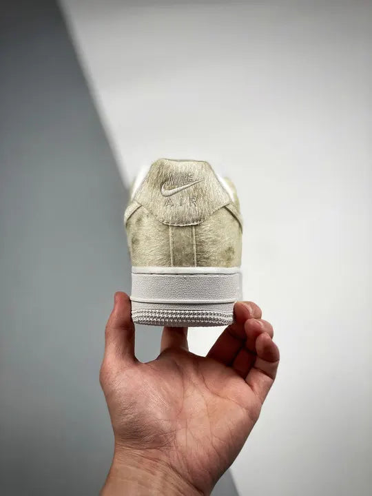 limited Nike Air Force 1 White Gold - Hình 8