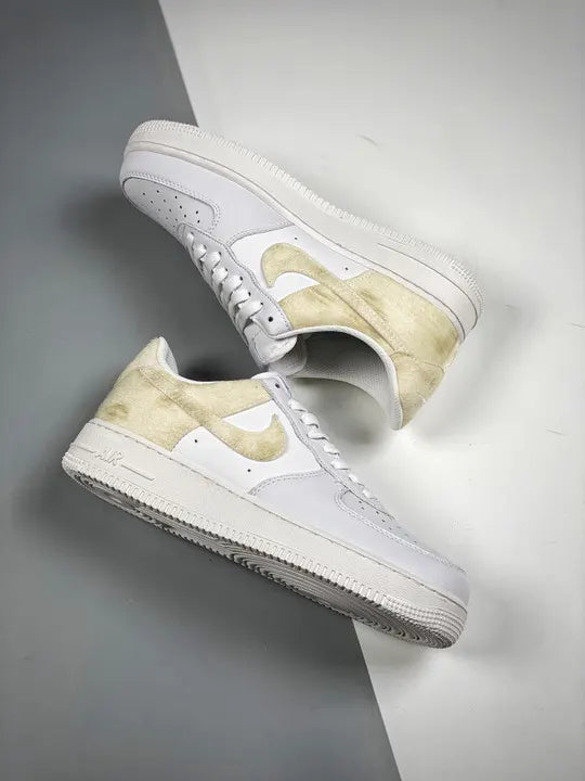 limited Nike Air Force 1 White Gold - Hình 4