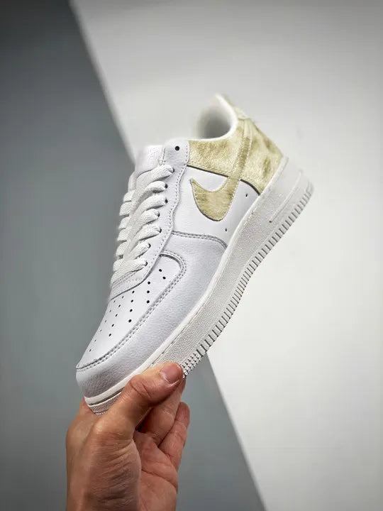 limited Nike Air Force 1 White Gold - Hình 5