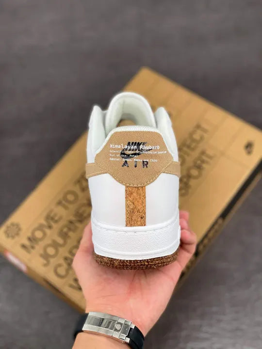Nike Air Force 1 White/Tan - Hình 7