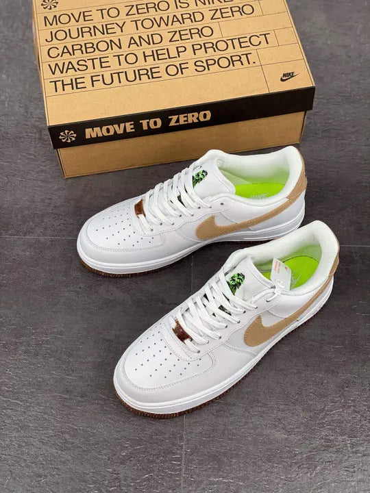 Nike Air Force 1 White/Tan - Hình 3