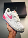 Nike AF1 White Pink Gradient