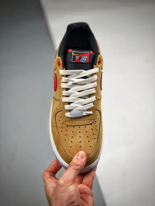 Nike Air Force 1 Tan Red - Hình 6
